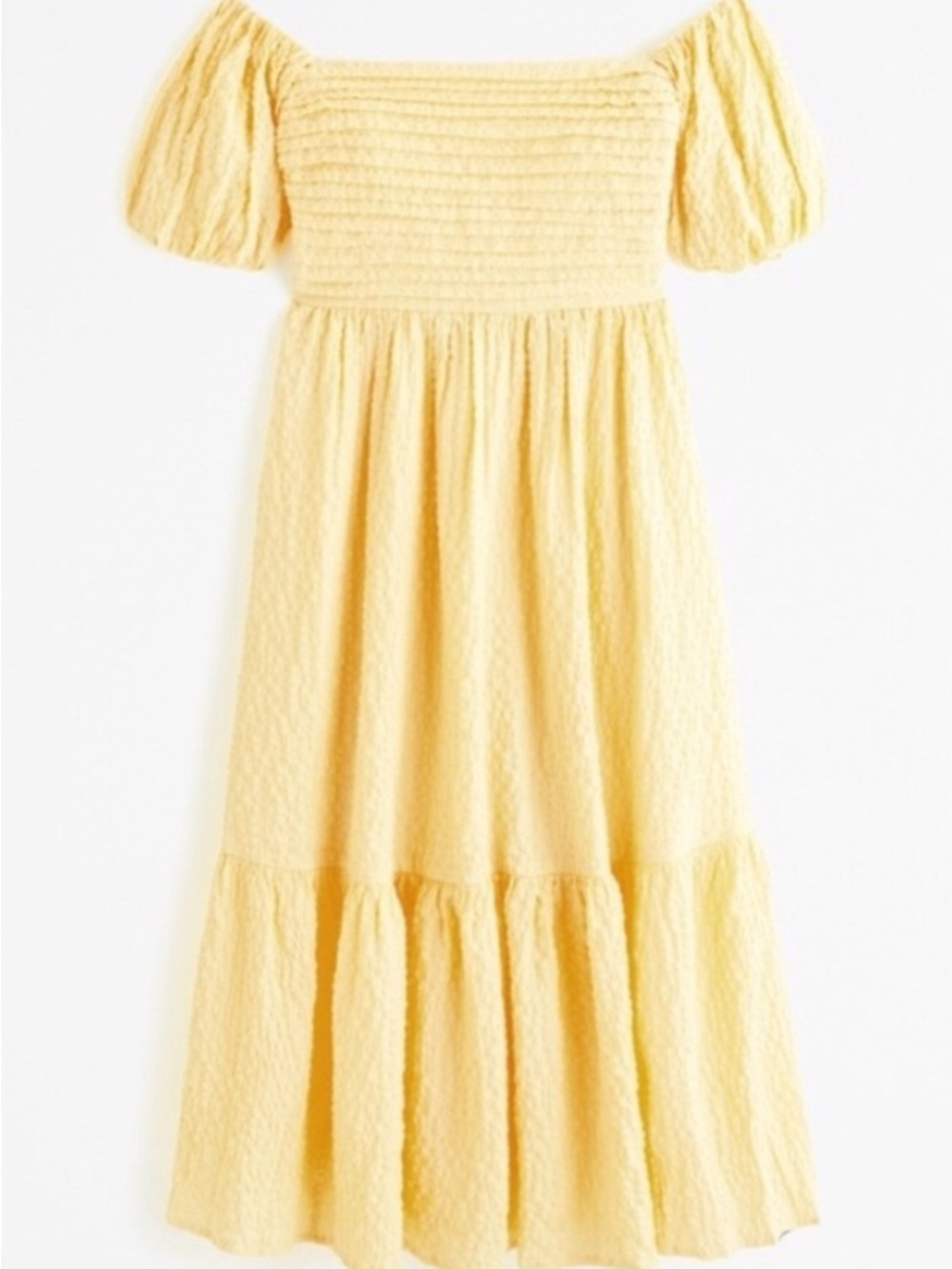 Abercrombie & Fitch Emerson Poplin Puff Sleeve Midi size Large